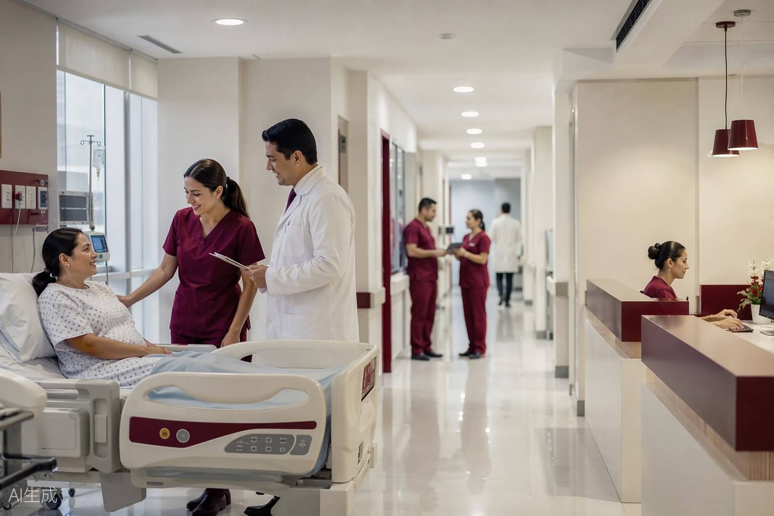 Personal médico en hospital mexicano
